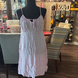 Pink and White Checkered Sundress